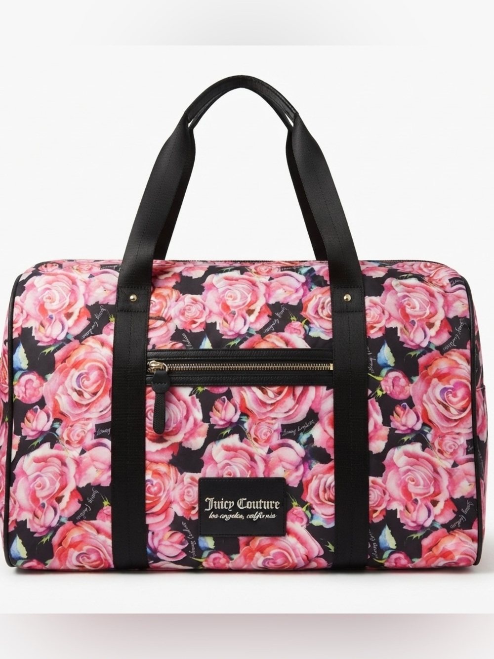 Juicy Couture Pink Rose Print Weekender